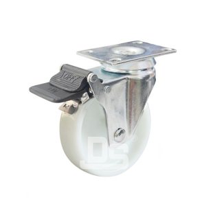 DS20系列 NY尼龙轮 双重刹车脚轮 轻型脚轮(载重量：120-165kg)