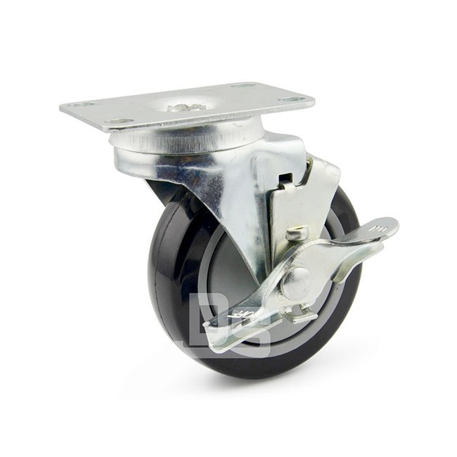 DS20系列 TPU轮 刹车脚轮 轻型脚轮(载重量：120-140kg)