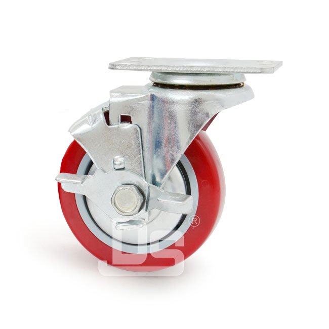 DS20系列 PVC轮 刹车脚轮 轻型脚轮(载重量：80-100kg)