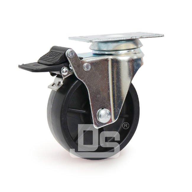 DS20系列 PP轮 双重刹车脚轮 轻型脚轮(载重量：120-180kg)