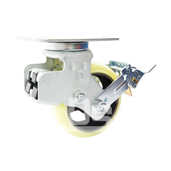 DS98系列 弹簧橡胶减震脚轮 刹车脚轮(载重量：270-450kg)