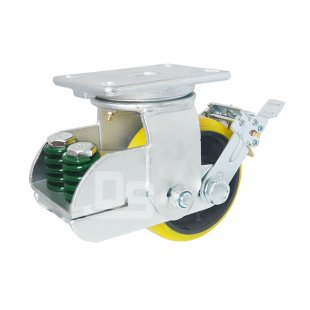 DS91系列 重型弹簧减震脚轮 刹车脚轮(载重量：1000-1500kg)