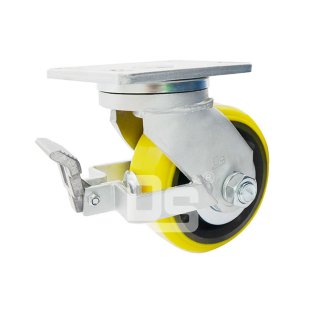 DS50系列 高载聚氨酯轮 刹车 超重型脚轮(载重量：700-1500kg)