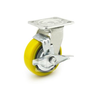 DS40系列 铁芯聚氨酯轮 刹车脚轮 重型脚轮(载重量：450-600kg)