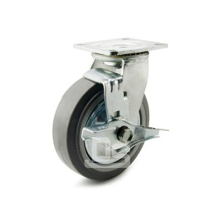 DS40系列 TPE静音轮 万向带刹脚轮 重型脚轮(载重量：160-300kg)