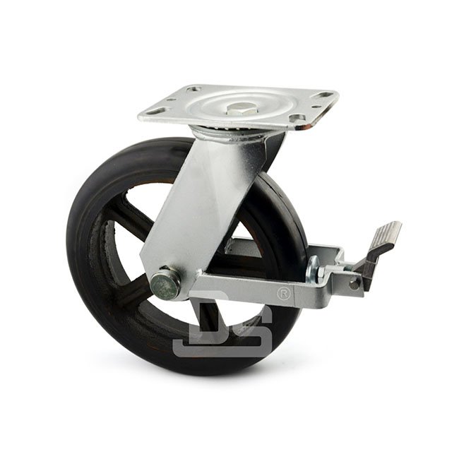 DS42系列 橡胶脚轮 刹车脚轮 重型脚轮(载重量：220-320kg)