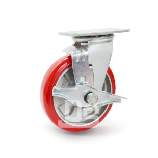 DS40系列 铝芯聚氨酯轮 刹车脚轮 重型脚轮(载重量：320-400kg)