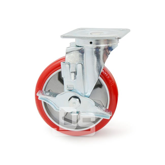 DS32系列 铝芯轮 刹车脚轮(载重量：250-350kg)