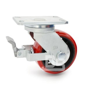 DS50系列 高载聚氨酯轮 刹车 超重型脚轮(载重量：650-1000kg)