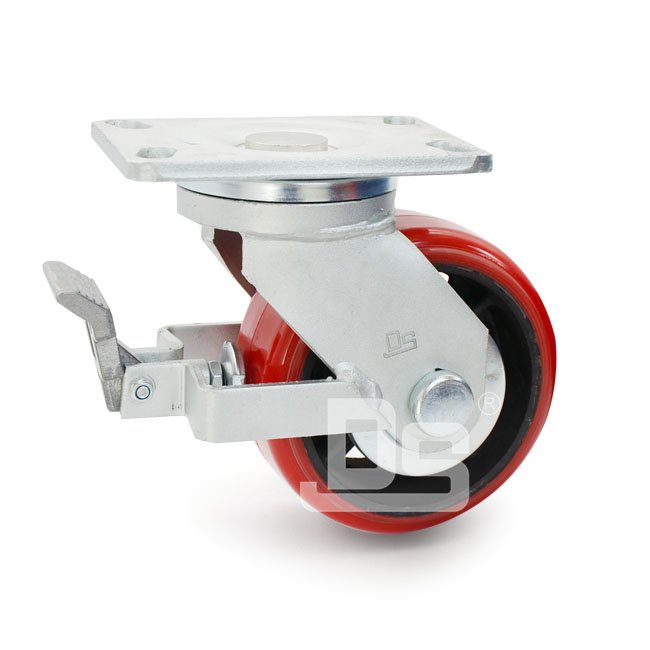 DS50系列 高载聚氨酯轮 刹车 超重型脚轮(载重量：650-1000kg)